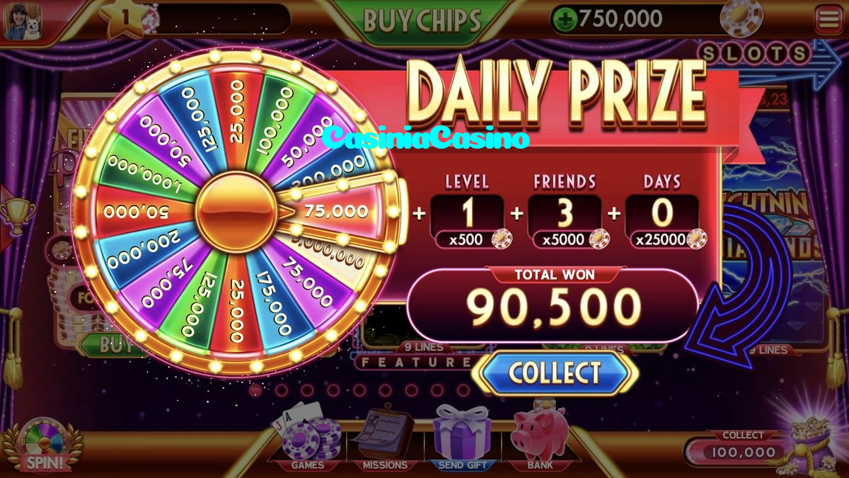 CasiniaCasino casino presented on mobile device in Pakistan with slots and live games